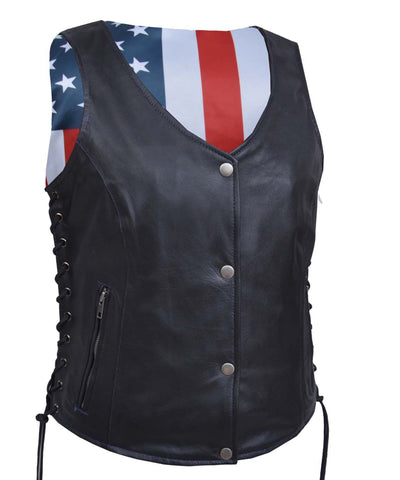 W Deluxe USA Flag Liner Vest 6890