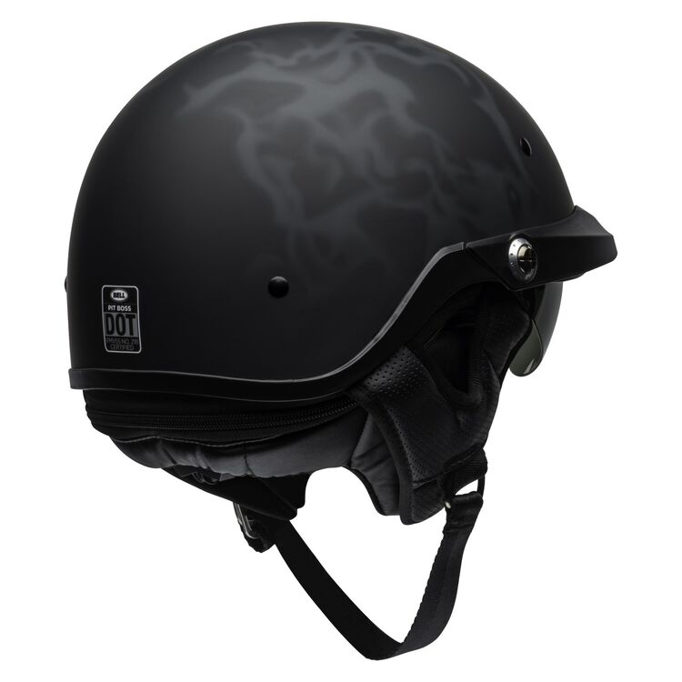 bell half helmet motorcycle Bell Pit Boss Helmet - Matte Black