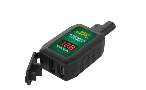 BATTERY TENDER LCD VOLTAGE INDICATOR W/ USB & USB TYPE-C CHARGING ADAPTERS