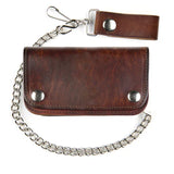 6" Antique Finish Biker Wallet AB412-46