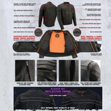 Stay Cool Black Leather Sporty Jacket MLM1526