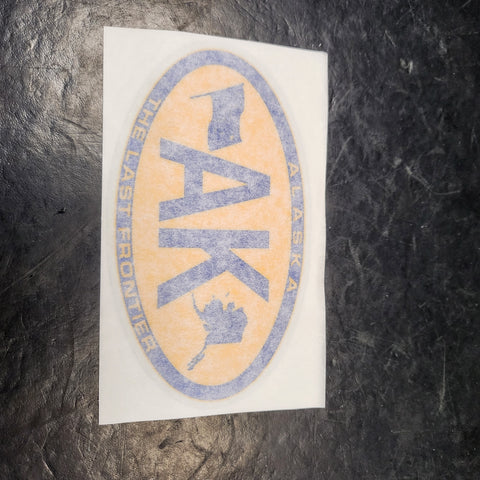 AK Oval Sticker