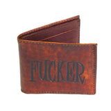 Antique Finish Slim Billfold- Fucker