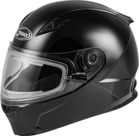 GMAX FF-49S SNOW HELMET BLACK W/ELECTRIC SHIELD