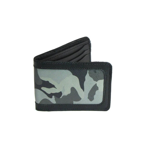 4'' Billfold Camo Wallet-Gray