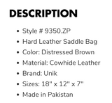 Leather Saddle Bag 9350