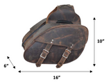 Leather Saddle Bag 9352