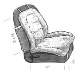 Sheepskin Seat Cushion-Gobi : OSFA