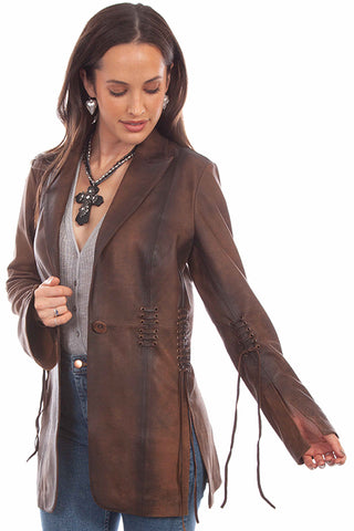 Ladies Button Jacket L1089