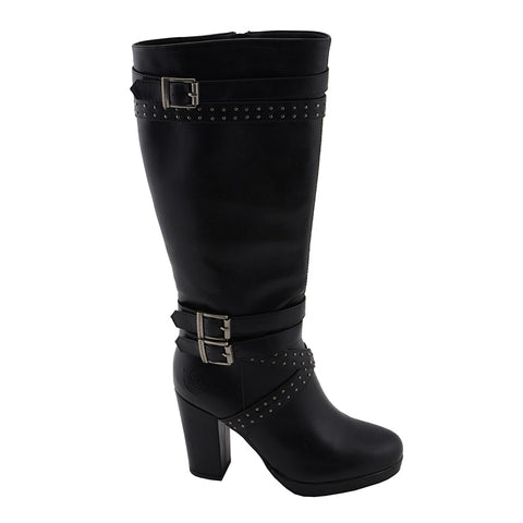 Studded Strap Boots MBL9422