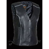 Women's Side Lace Vest w/ Reflective Piping MLL4500