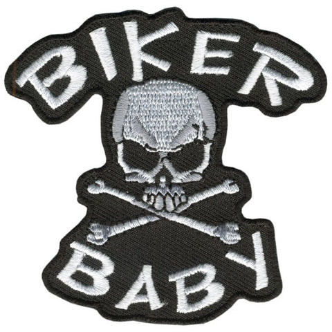 BIKER BABY Skull-3" X 3"