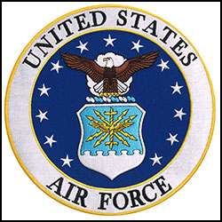 Military Patch-Airforce : 3" X 3"