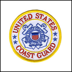 Military Patch-Coast Guard : 3" X 3"