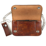 6" Antique Finish Cross Biker Wallet AB412-198