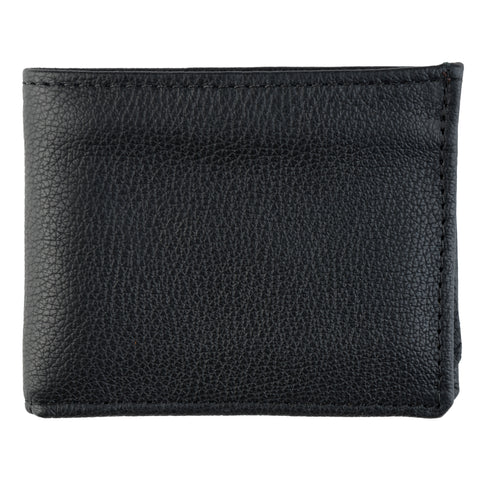 4" FINE BILLFOLD- BLACK