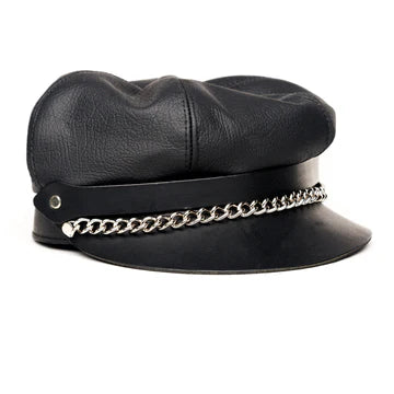 Sectioned Pie Top Biker Cap