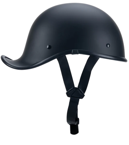 Curved Black Polo Flat Black