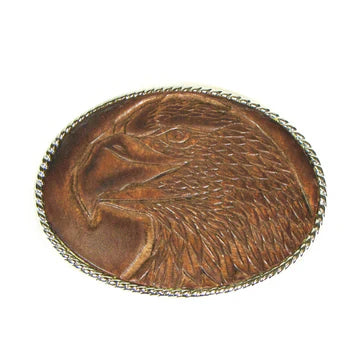 Embossed Leather Buckle - Eaglehead