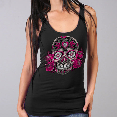 Ladies Sugar Skull Tank