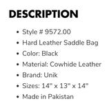 Leather Saddle Bag 9572