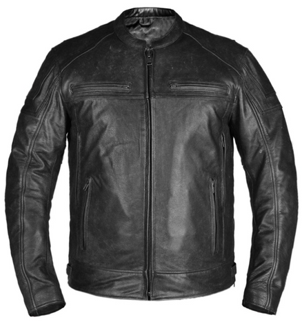 Padded Leather Jacket 6944
