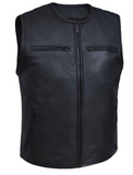 6724 CLEAN CUT LEATHER VEST