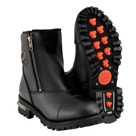 Men's Smooth Double Sided Zipper Entry Boot MBM102 – Alaska Leather