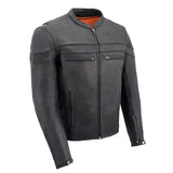 Stay Cool Black Leather Sporty Jacket MLM1526