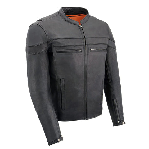 Stay Cool Black Leather Sporty Jacket MLM1526
