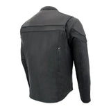 Stay Cool Black Leather Sporty Jacket MLM1526