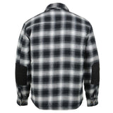 Plaid Mechanic Long Sleeve Flannel Biker Shirt MPM1638