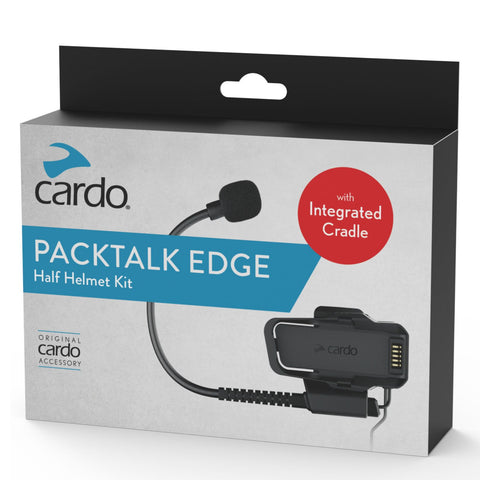 Cardo Packtalk Edge Half Helmet Kit With Integrated Cable