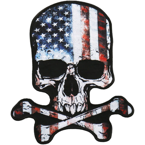Camo Flag Skull-8" X 9"