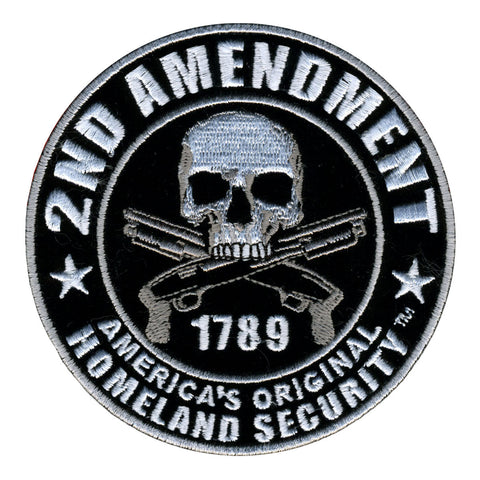 2nd Amendment America's Original Homeland Security Hook Back 4" x 4" Patch