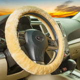 Sheepskin steering wheel cover