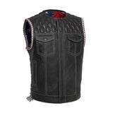 CAPTAIN PERFORATED MEN'S MOTERCYCLE LEATHER VEST