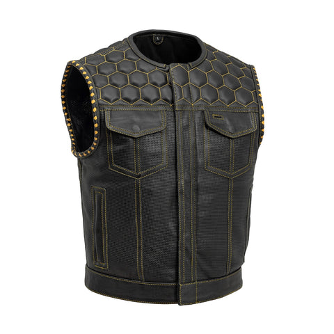 LOWSIDE HORNET MEN'S MOTORCYCLE PERFORATED VEST