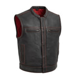 LOWRIDER MEN'S MOTORCYCLE PERFORATED LEATHER VEST