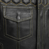 LOWSIDE HORNET MEN'S MOTORCYCLE PERFORATED VEST