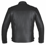Men's Black Iron Leather Jacket 6918