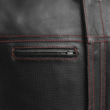 LOWRIDER MEN'S MOTORCYCLE PERFORATED LEATHER VEST