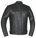 Men's Black Iron Leather Jacket 6918