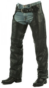 Unik Ultra Lined Black Leather Chaps