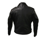 Men's Basic Leather Motorcycle Jacket 12.00