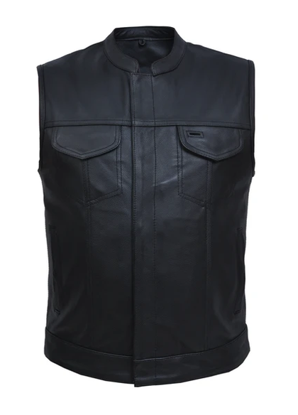 Men's Leather Club Vest 6655