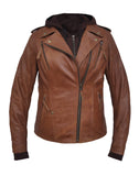 3 in 1 Lambskin Derringer Motorcycle Jacket 6841