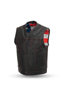 Born Free Motorcycle Leather Club Vest