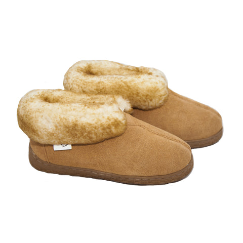 Men's Hardsole Sheepskin Slippers